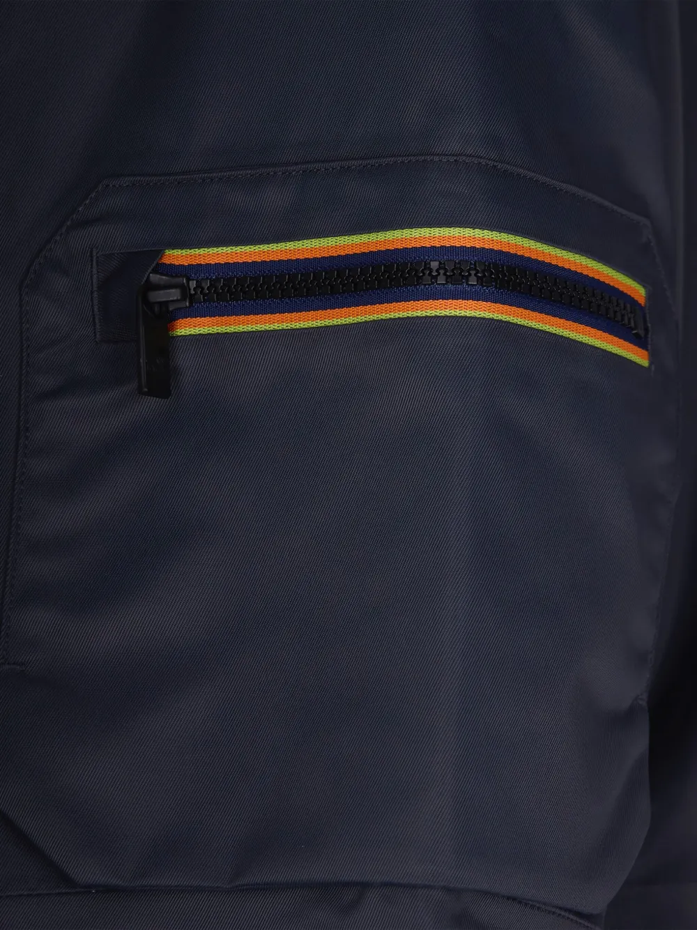 K-Way Jack met capuchon en rits Blauw