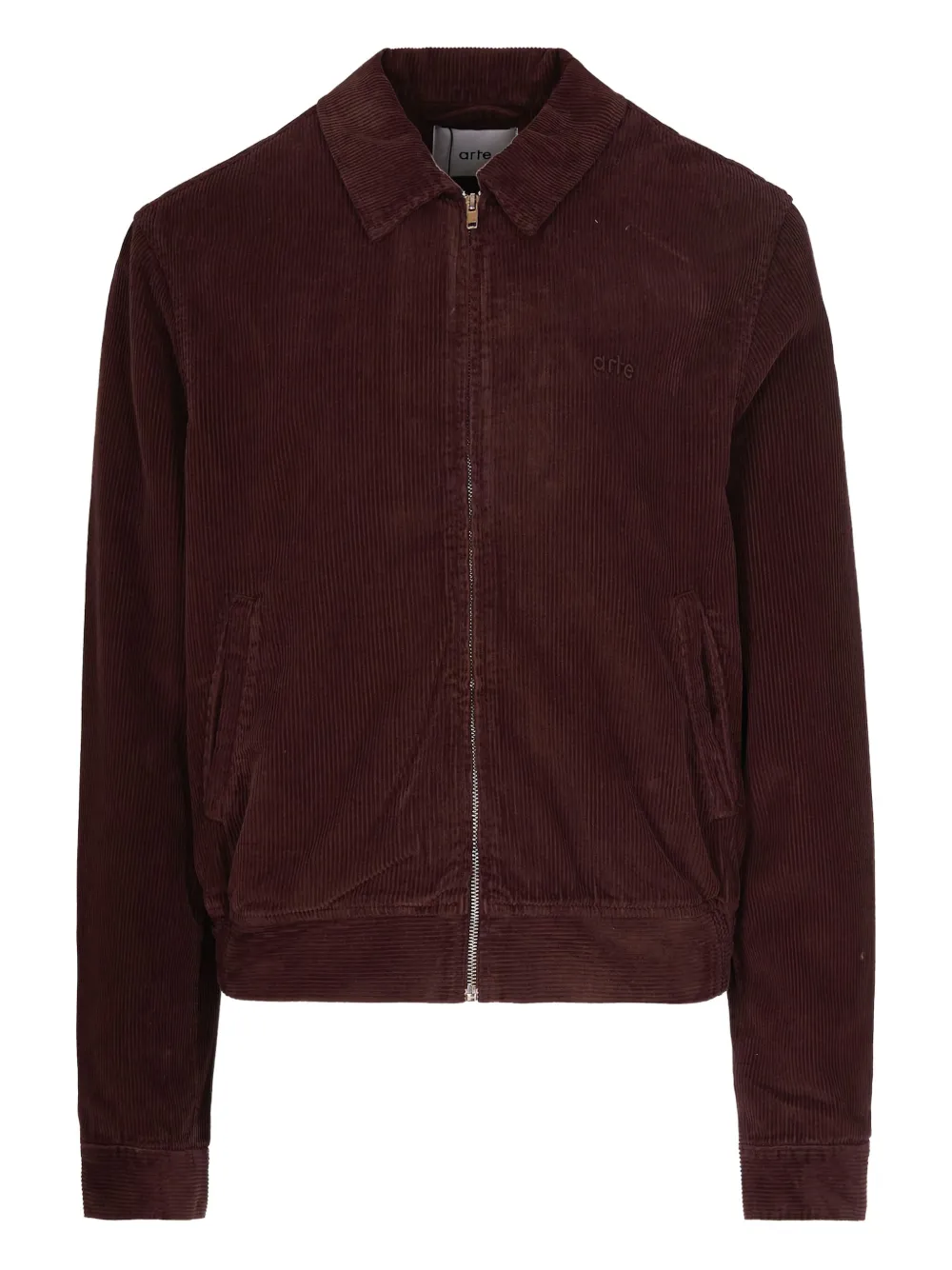 Arte Antwerp corduroy zip jacket | Brown | Image 1