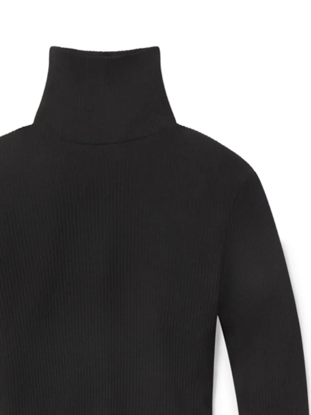 Citizens of Humanity Geribbelde top met col Zwart