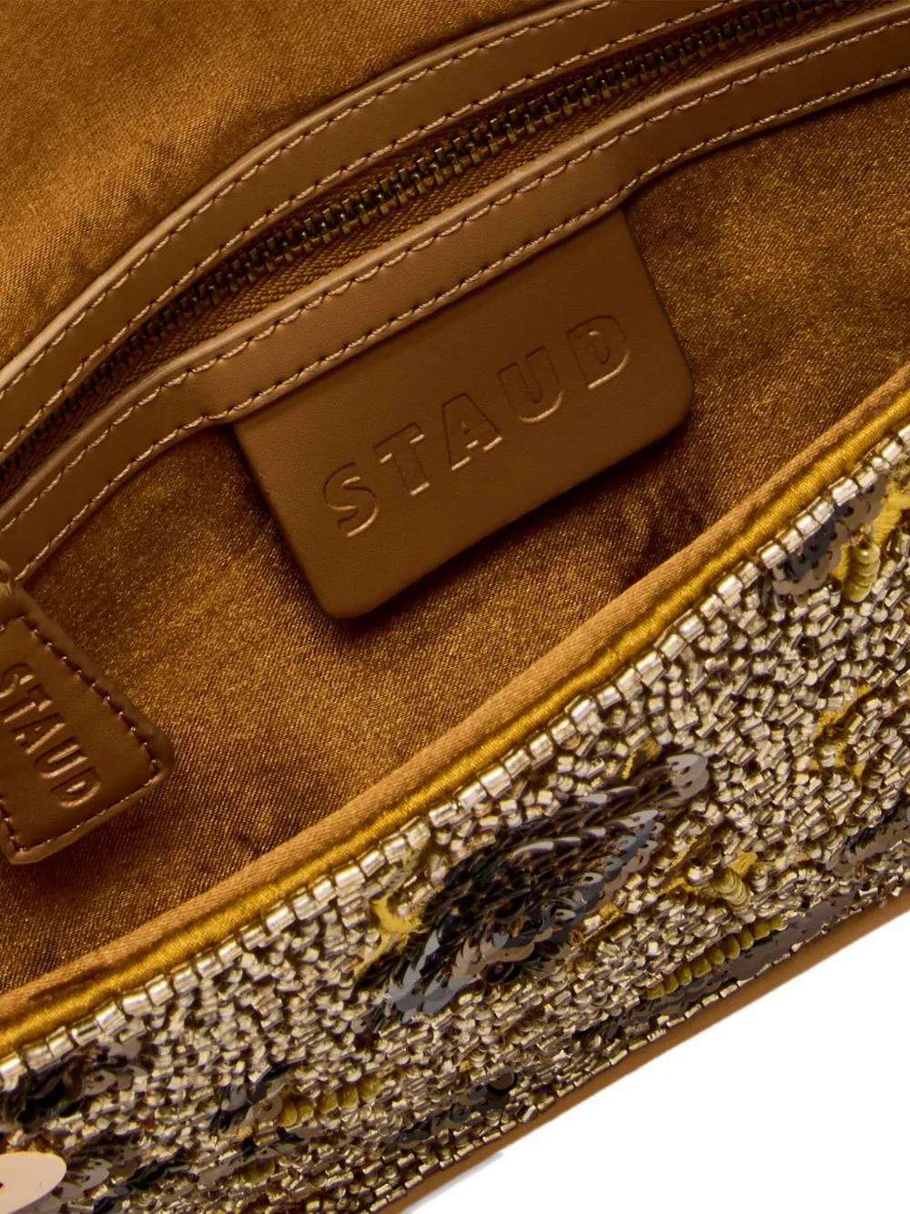 STAUD Tommy schoudertas Beige