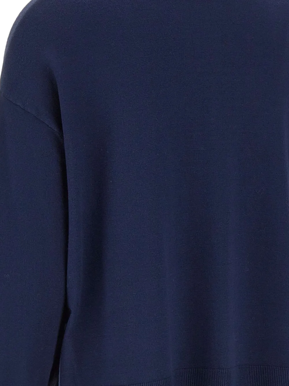 Kaos Ribbed Slits Sweater In Blue