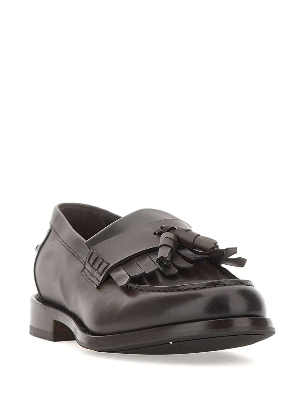 Doucal's Decò leren loafers met kwastjes - Bruin
