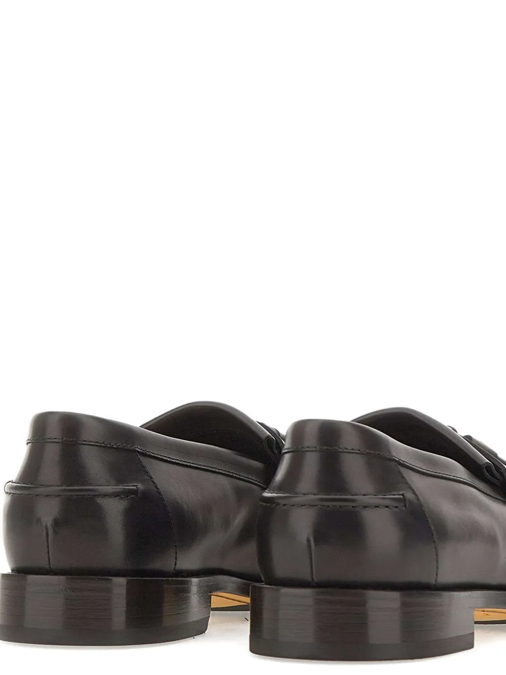 Doucal's Decò leren loafers met kwastjes Bruin