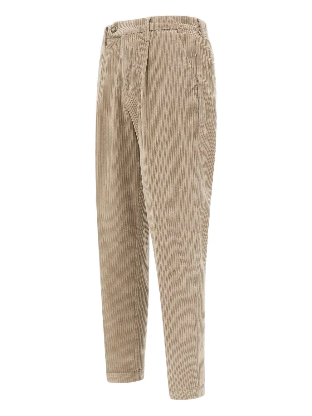 Re-Hash Marc Chinos broek met ribfluwelen textuur Beige