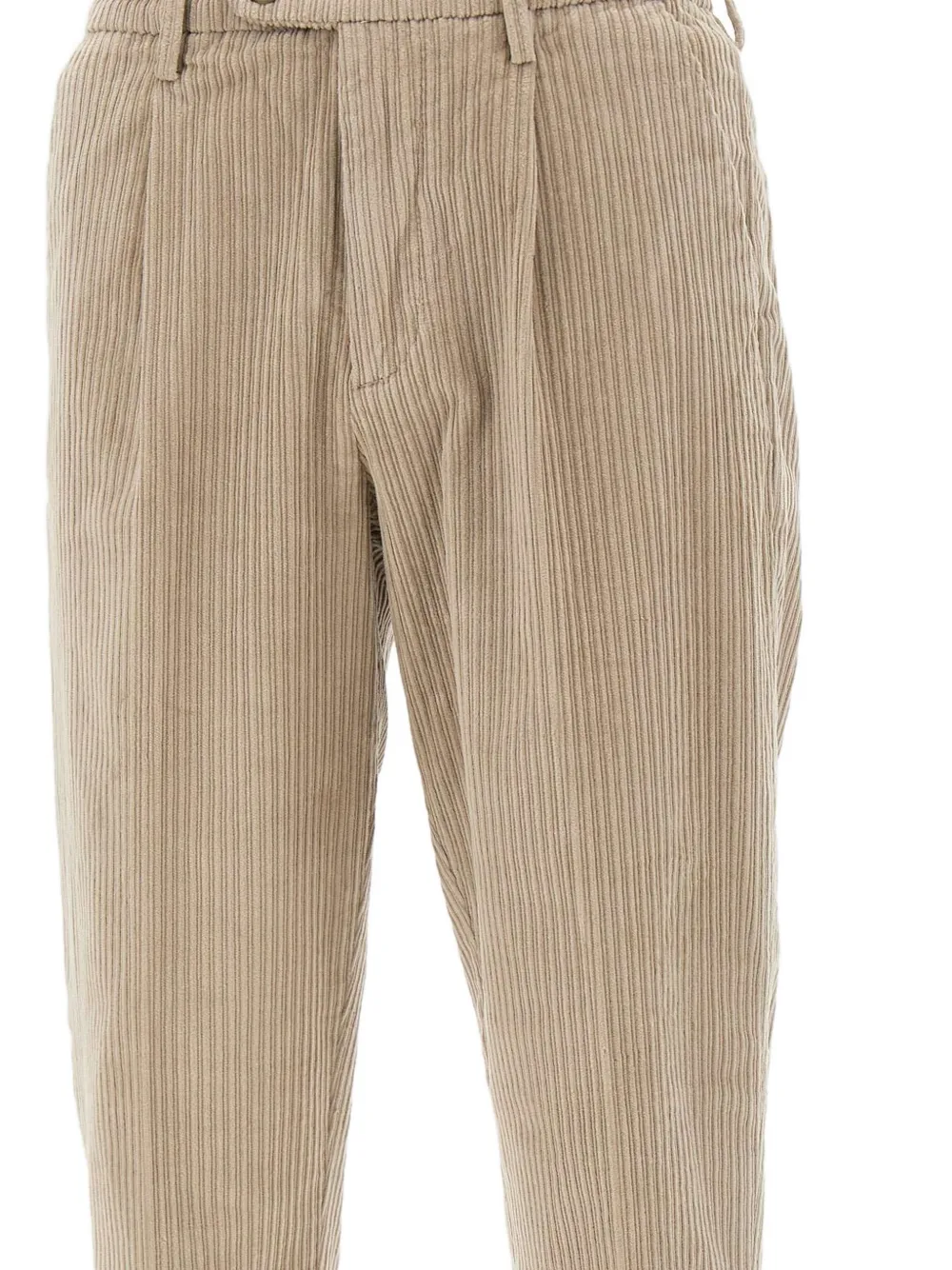 Re-Hash Marc Chinos broek met ribfluwelen textuur Beige
