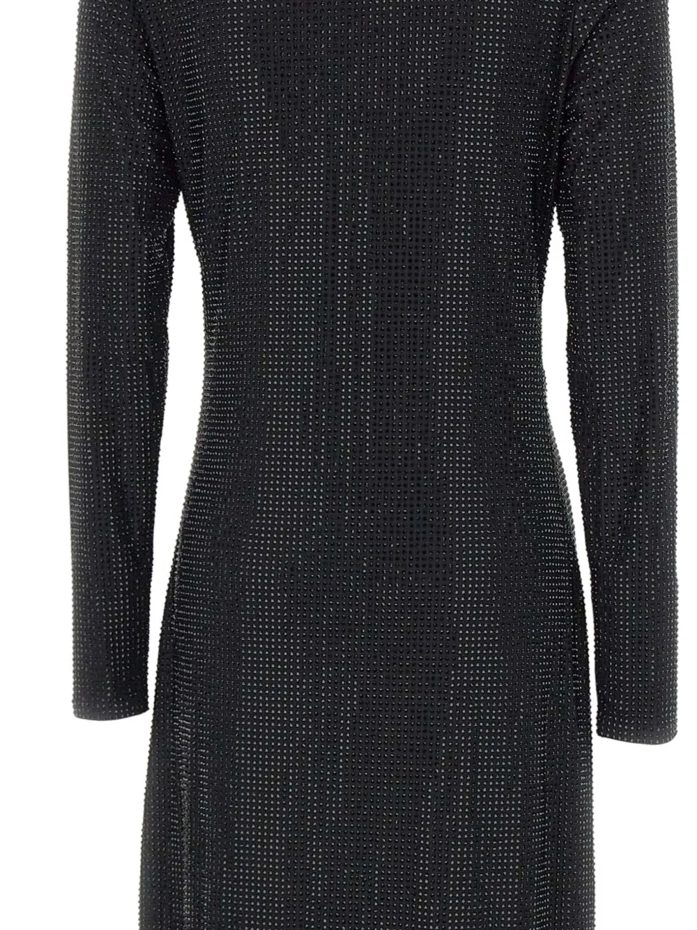 Twenty Four Haitch Ipek Rhinestone-embellishment Midi Dress In Black