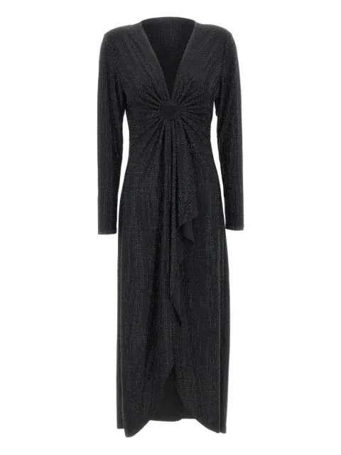 TWENTY FOURHAITCH Ipek rhinestone-embellishment midi dress