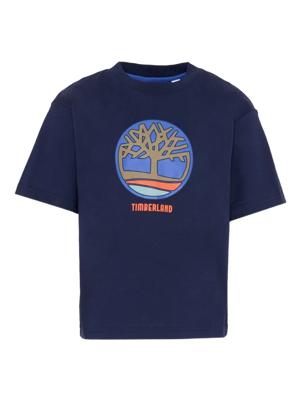 Timberland Logo Short-sleeve T-shirt In Blue