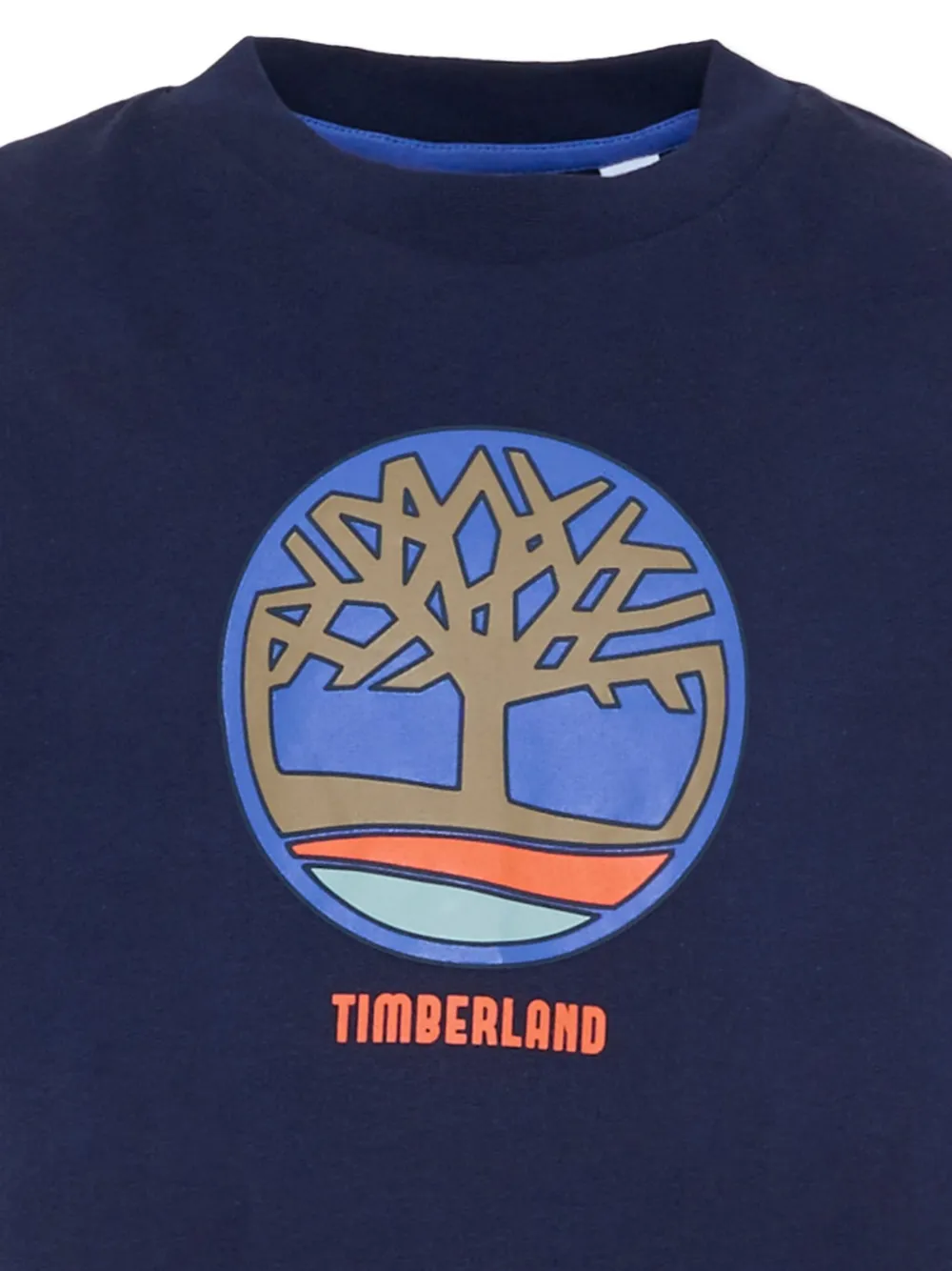 Timberland Logo Short-sleeve T-shirt In Blue