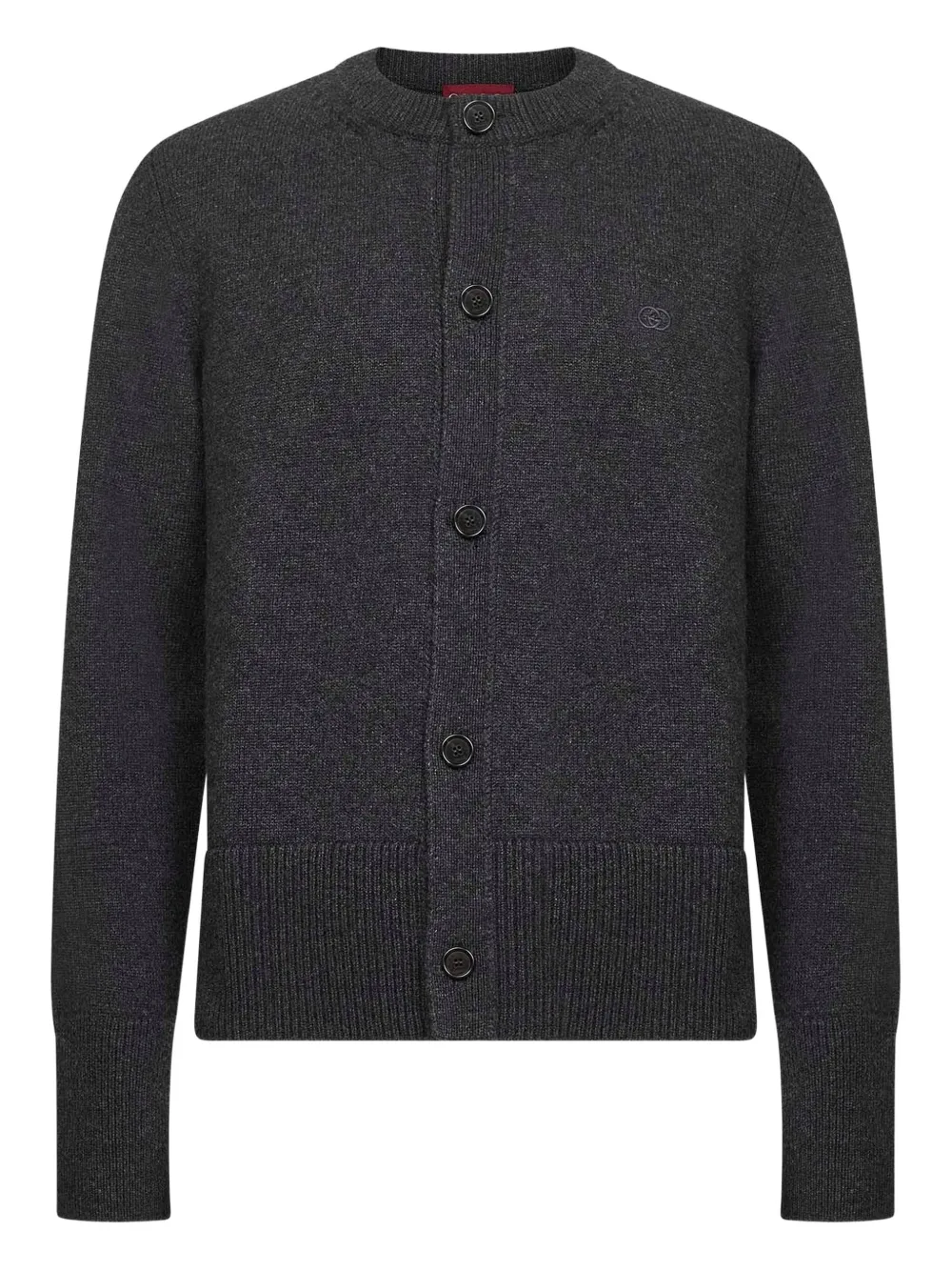 Gucci インターロッキング カーディガン - グレー Gucci インターロッキング カーディガン - グレー