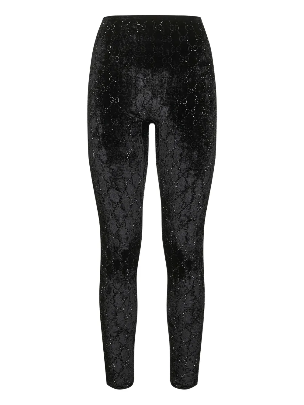 Gucci crystal-embellished leggings - Schwarz