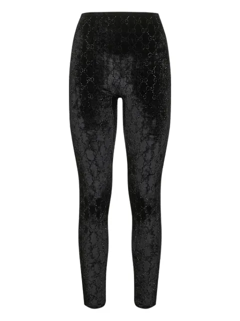 Gucci crystal-embellished leggings