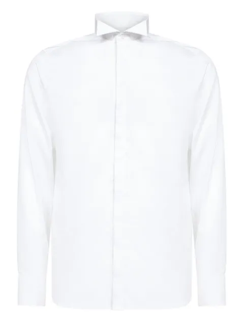 D4.0 button placket wing collar shirt