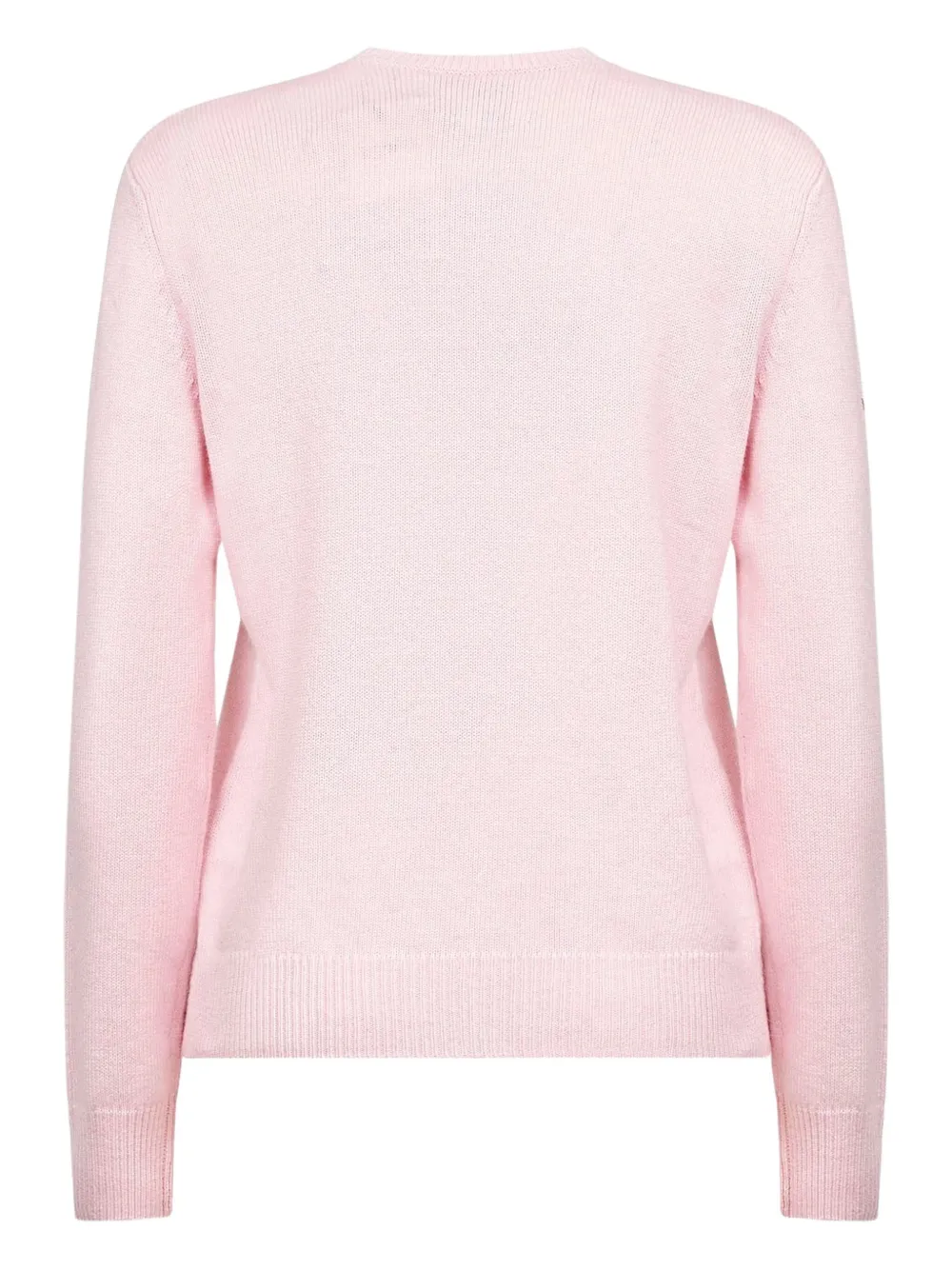Mc2 Saint Barth Pink Wool Blend New Queen Embroidered Sweater In Pink