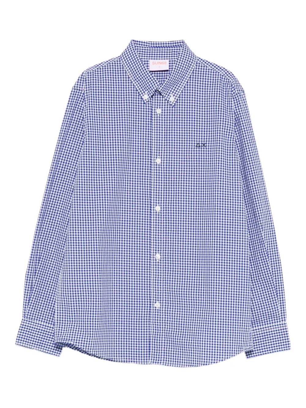 SUN68 KIDS check-pattern shirt | Blue | Image 1
