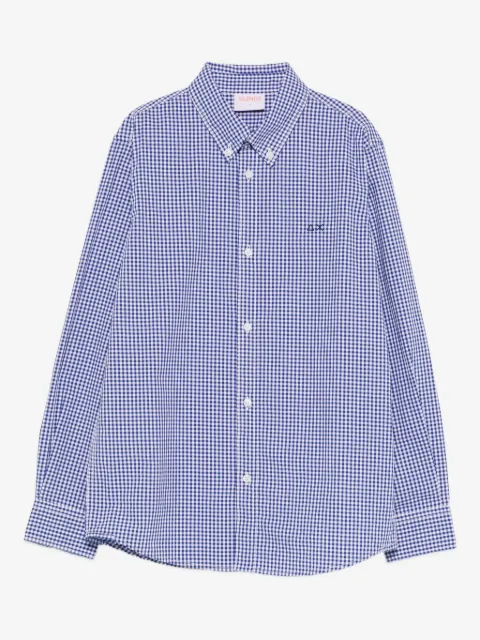SUN68 KIDS check-pattern shirt