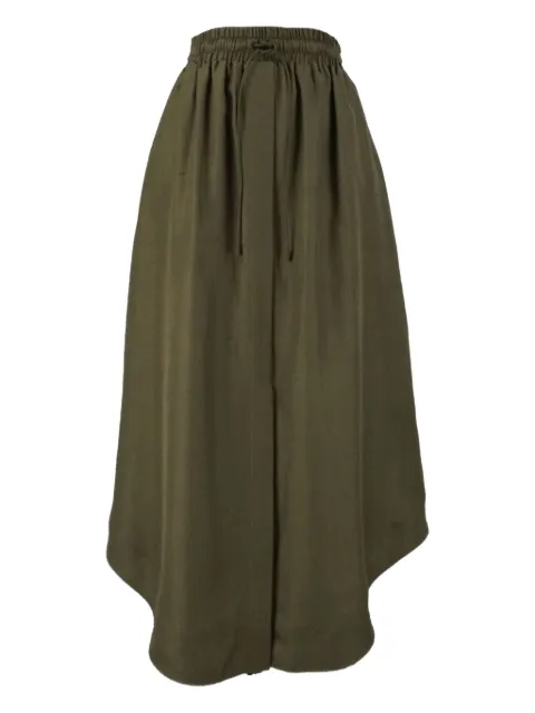 Loewe Pre-Owned silk A-line midi skirt