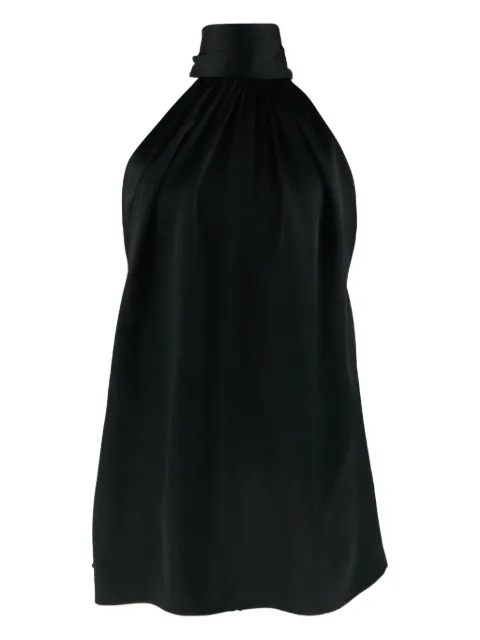 Saint Laurent Pre-Owned halterneck bow-detail top