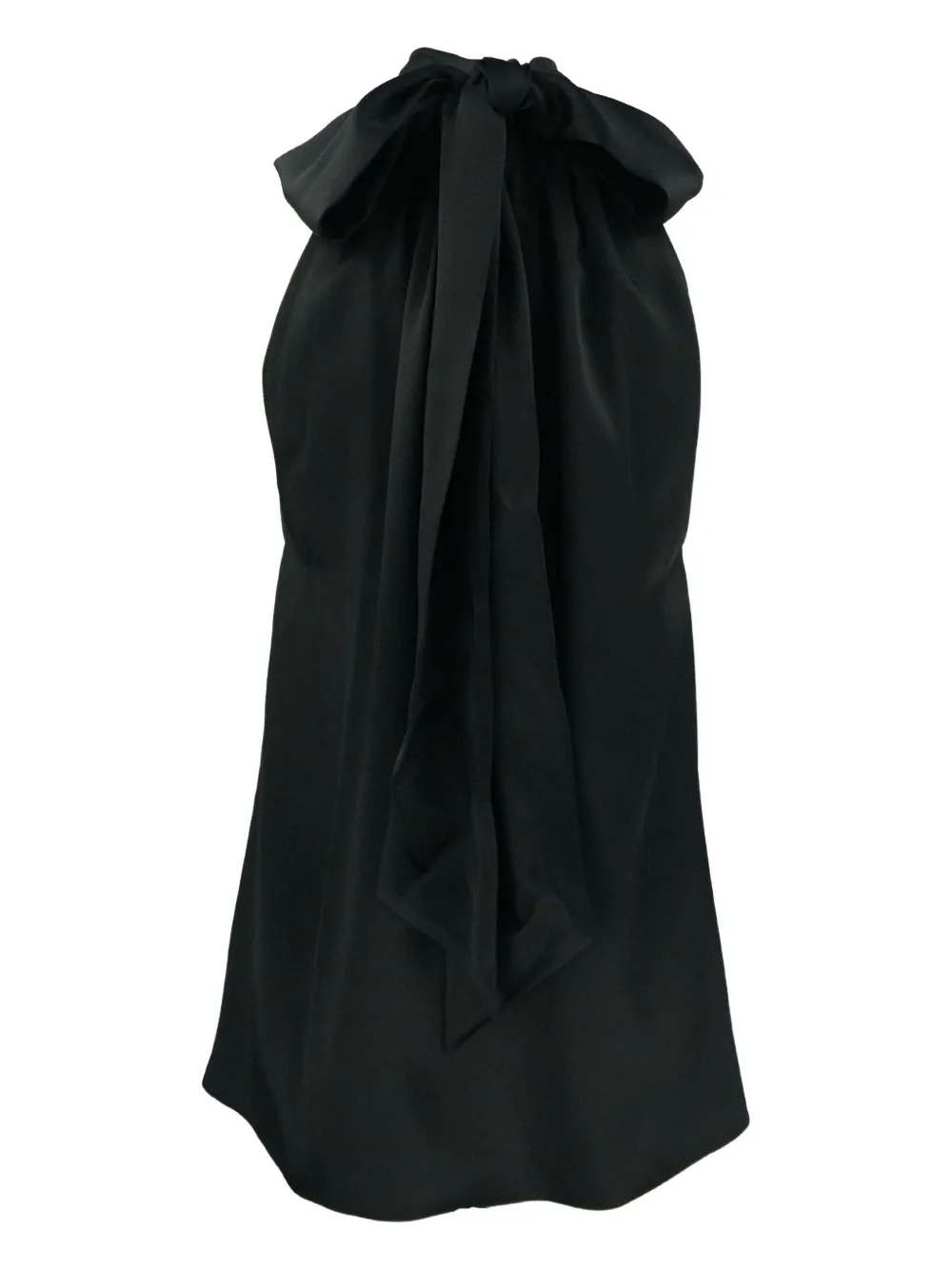 Saint Laurent Pre-Owned top con cuello halter y detalle de moño | Image 2