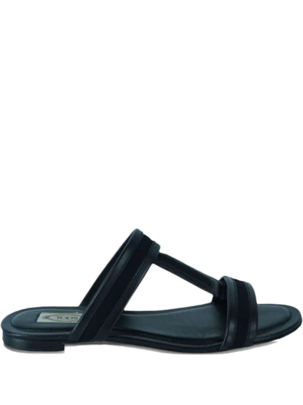 Pre-owned Tod's Cuoio Legg Sandals In Black