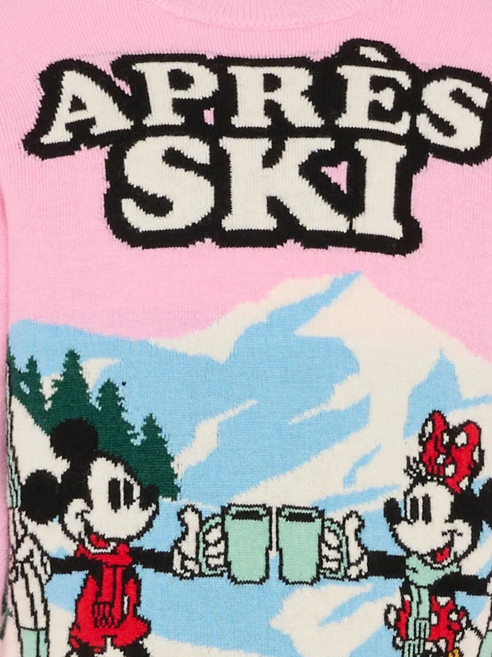 Mc2 Saint Barth Disney Après Ski Graphic Sweater In Pink