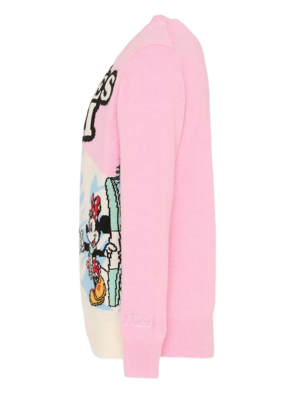 Mc2 Saint Barth Disney Après Ski Graphic Sweater In Pink