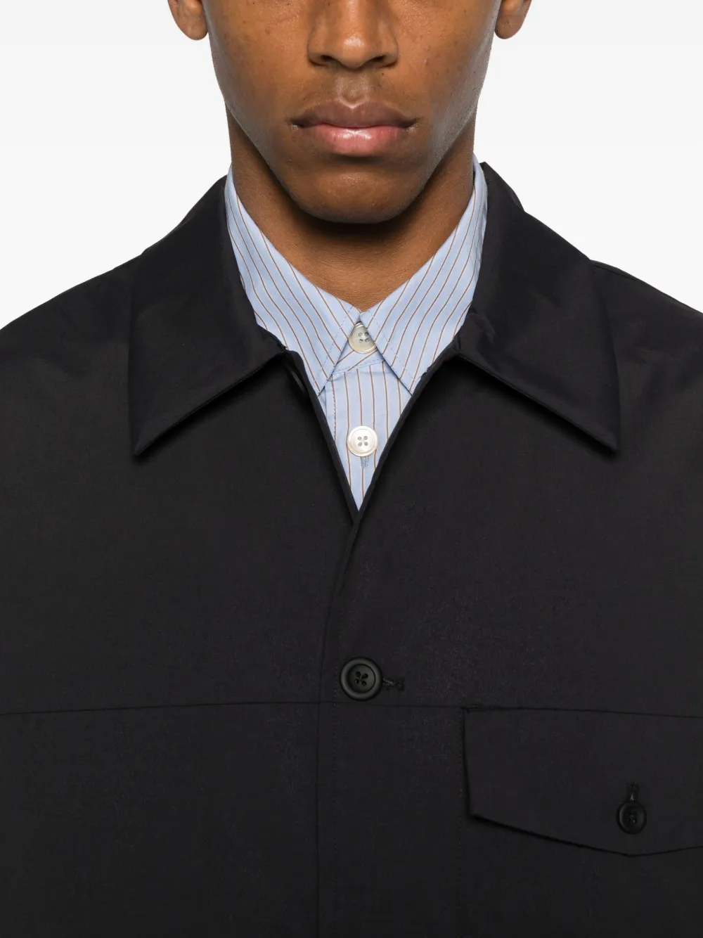 Norse Projects Shirtjack met zakken Zwart