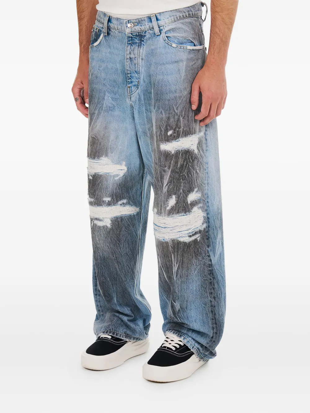 Nahmias Thrashed Jeans In Blue