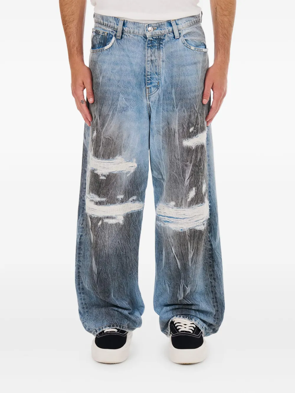 Nahmias Thrashed Jeans In Blue