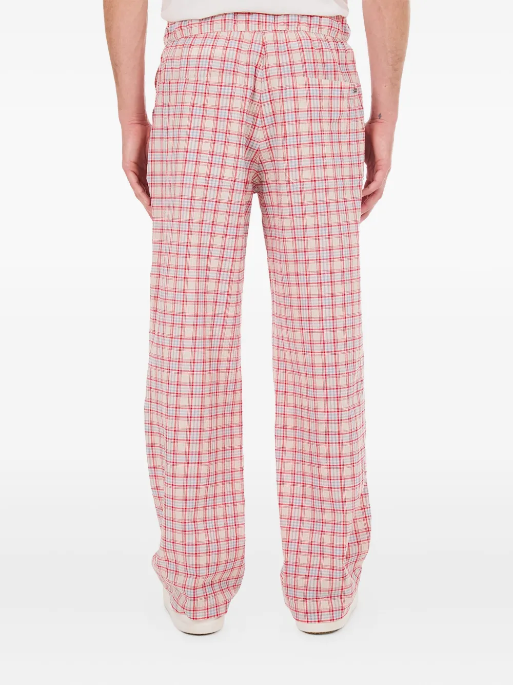 Nahmias Summerland geruite broek Beige