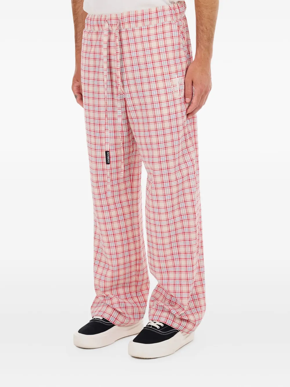 Nahmias Summerland plaid-pattern trousers - Beige