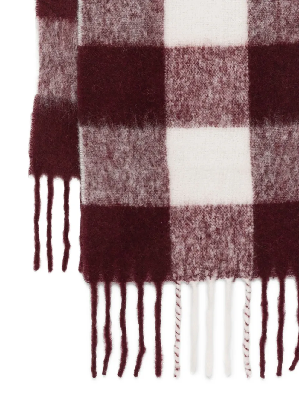 WRSTBHVR Rania check-pattern fringed scarf | Image 2