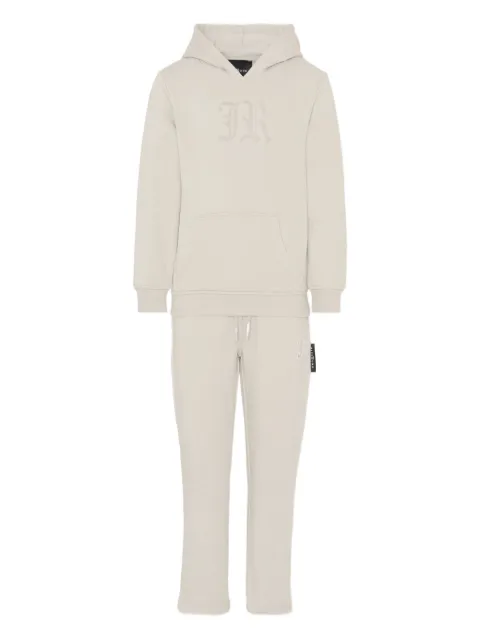 John Richmond Junior logo-appliqué hooded tracksuit set 
