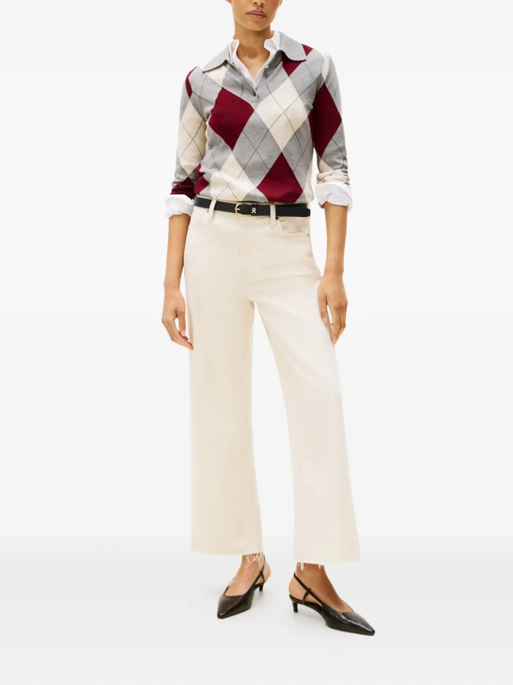Tommy Hilfiger polo-collar sweater - Grijs
