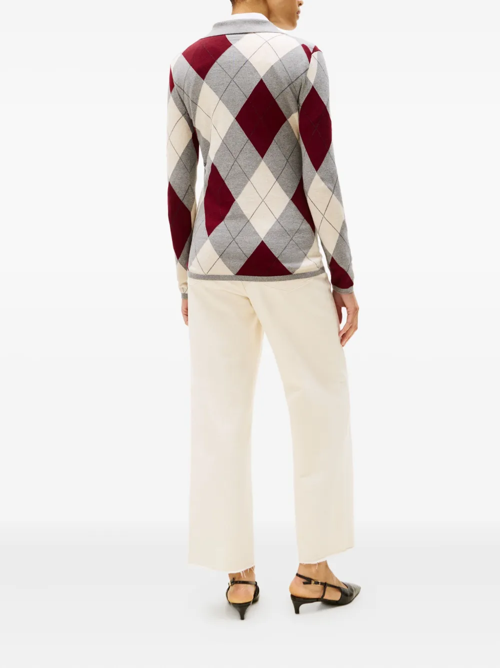 Tommy Hilfiger Trui met polokraag Grijs