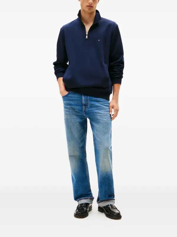Tommy Hilfiger Performance quarter-zip mock-neck Sweater | Blue