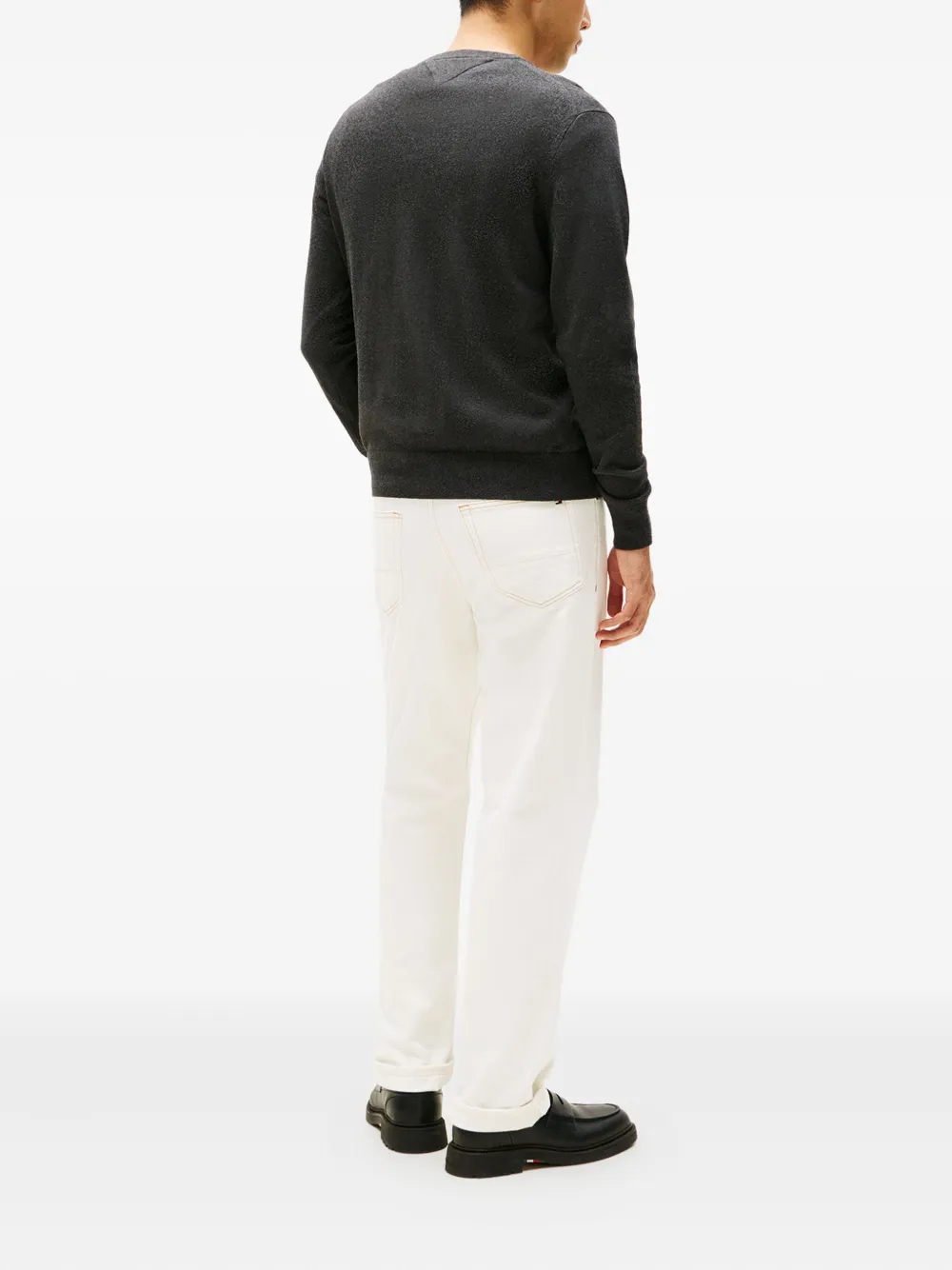 Tommy Hilfiger Logo-embroidered Top In Black