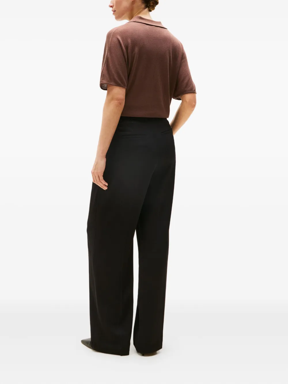 Tommy Hilfiger Pleated Pants In Black