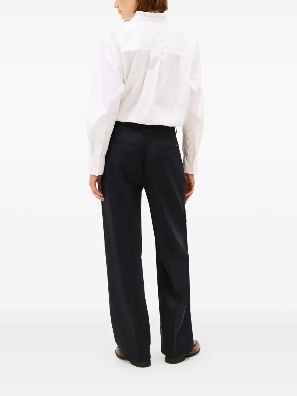Tommy Hilfiger Pleated Trousers In Blue