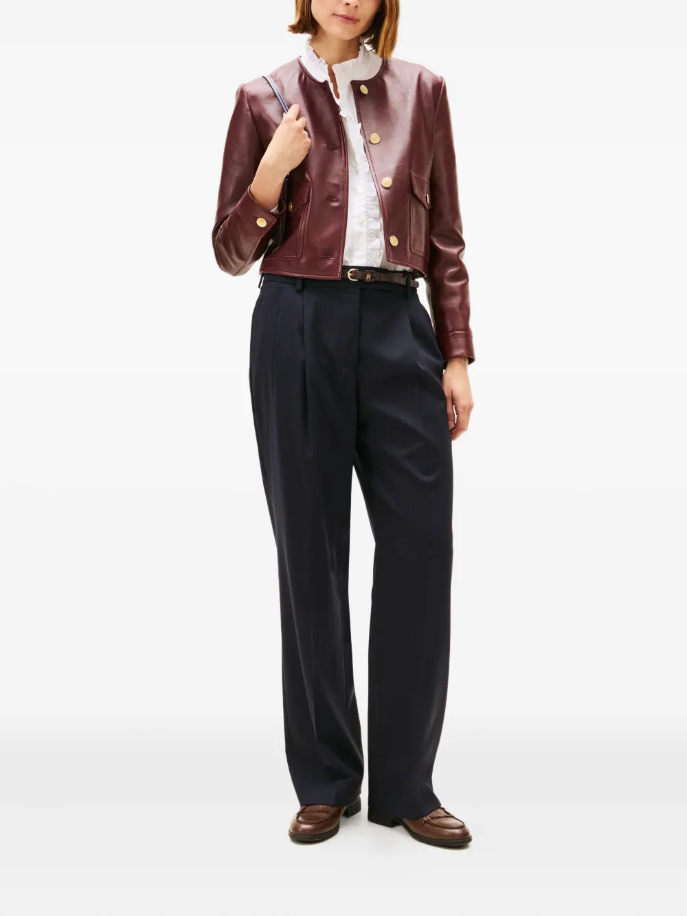 Tommy Hilfiger pleated trousers - Blauw