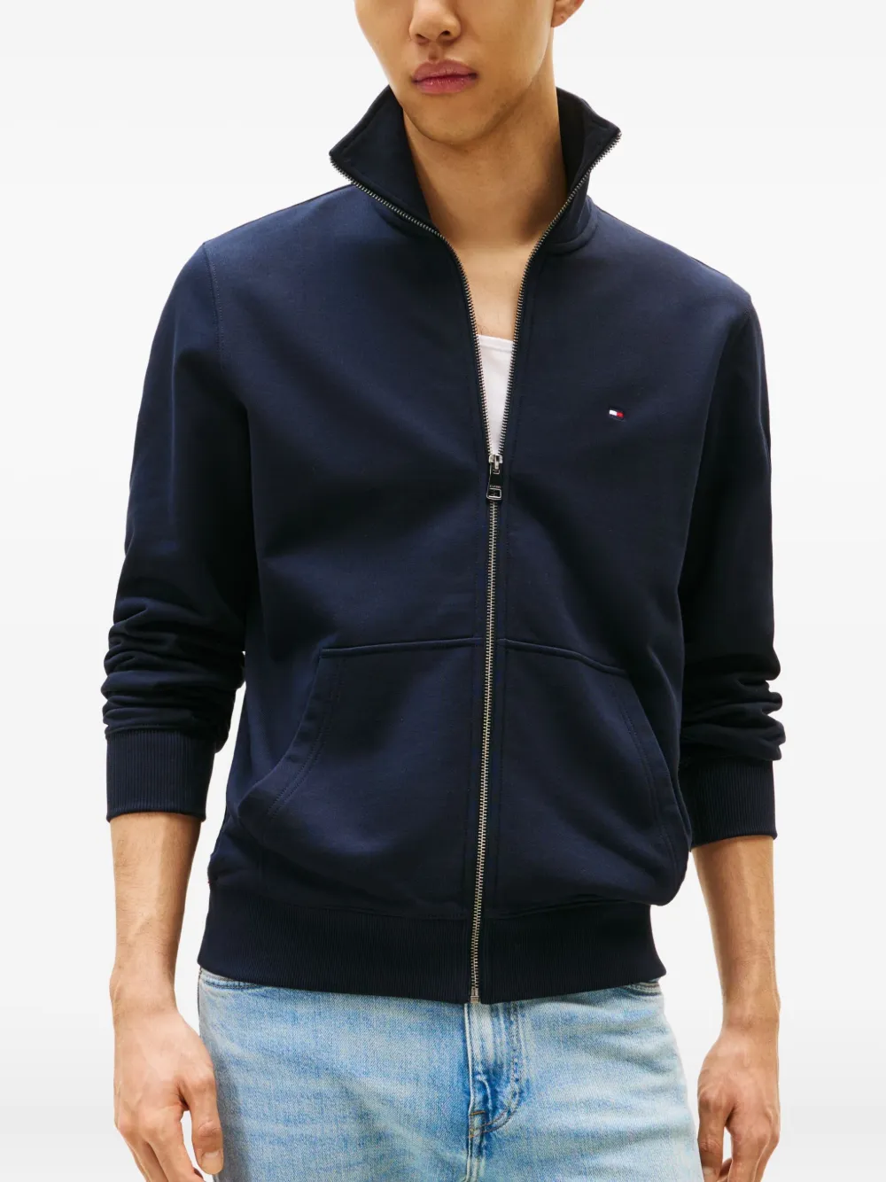 Tommy Hilfiger Sweater met rits Blauw