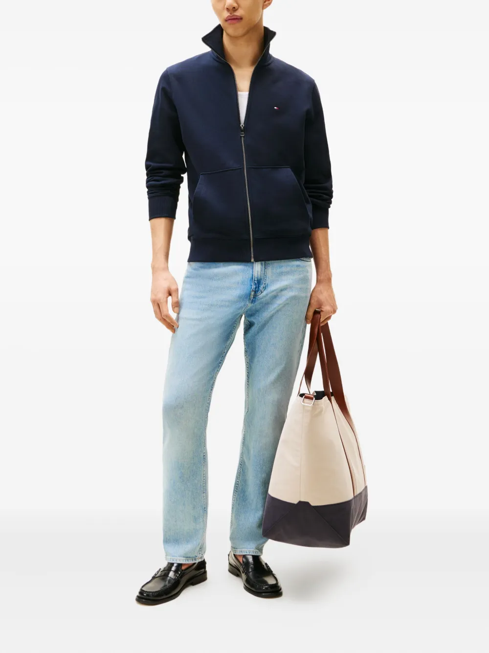 Tommy Hilfiger zip-up sweatshirt - Blauw