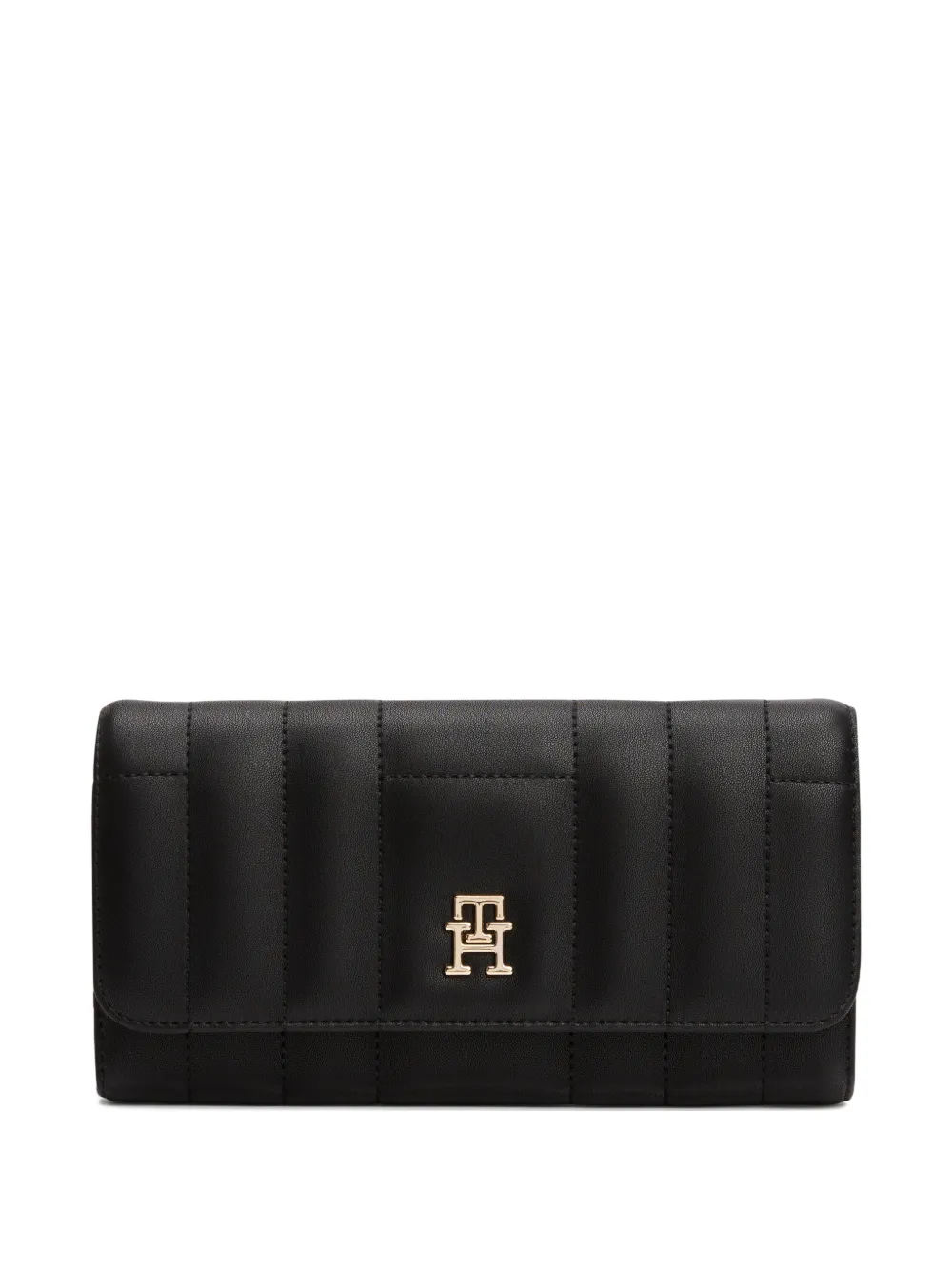 Tommy Hilfiger quilted logo-detail wallet - Nero