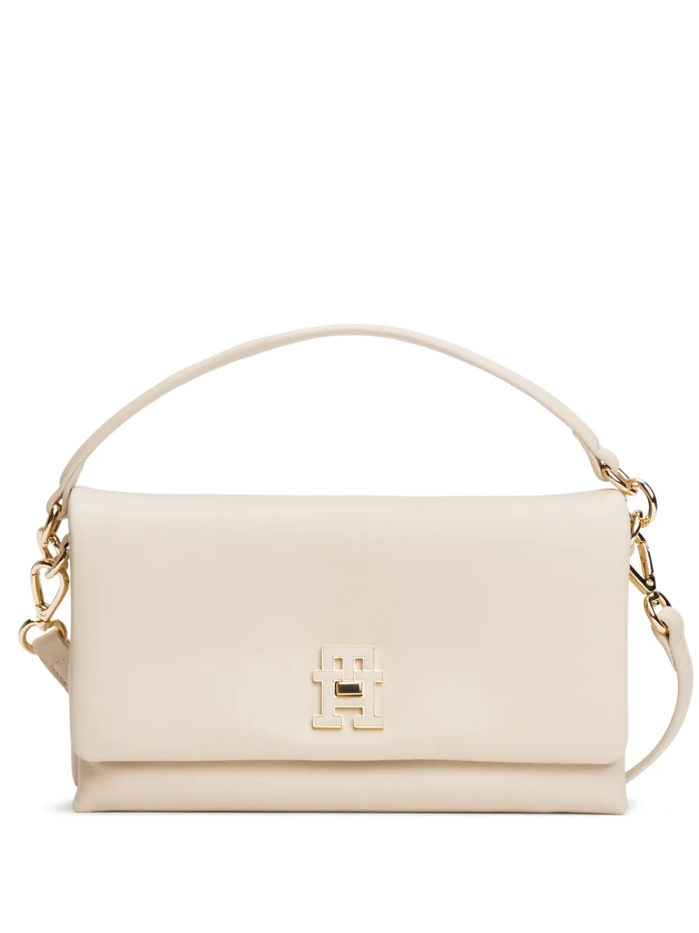 Tommy Hilfiger logo-plaque top-handle shoulder bag | Neutrals | Image 1