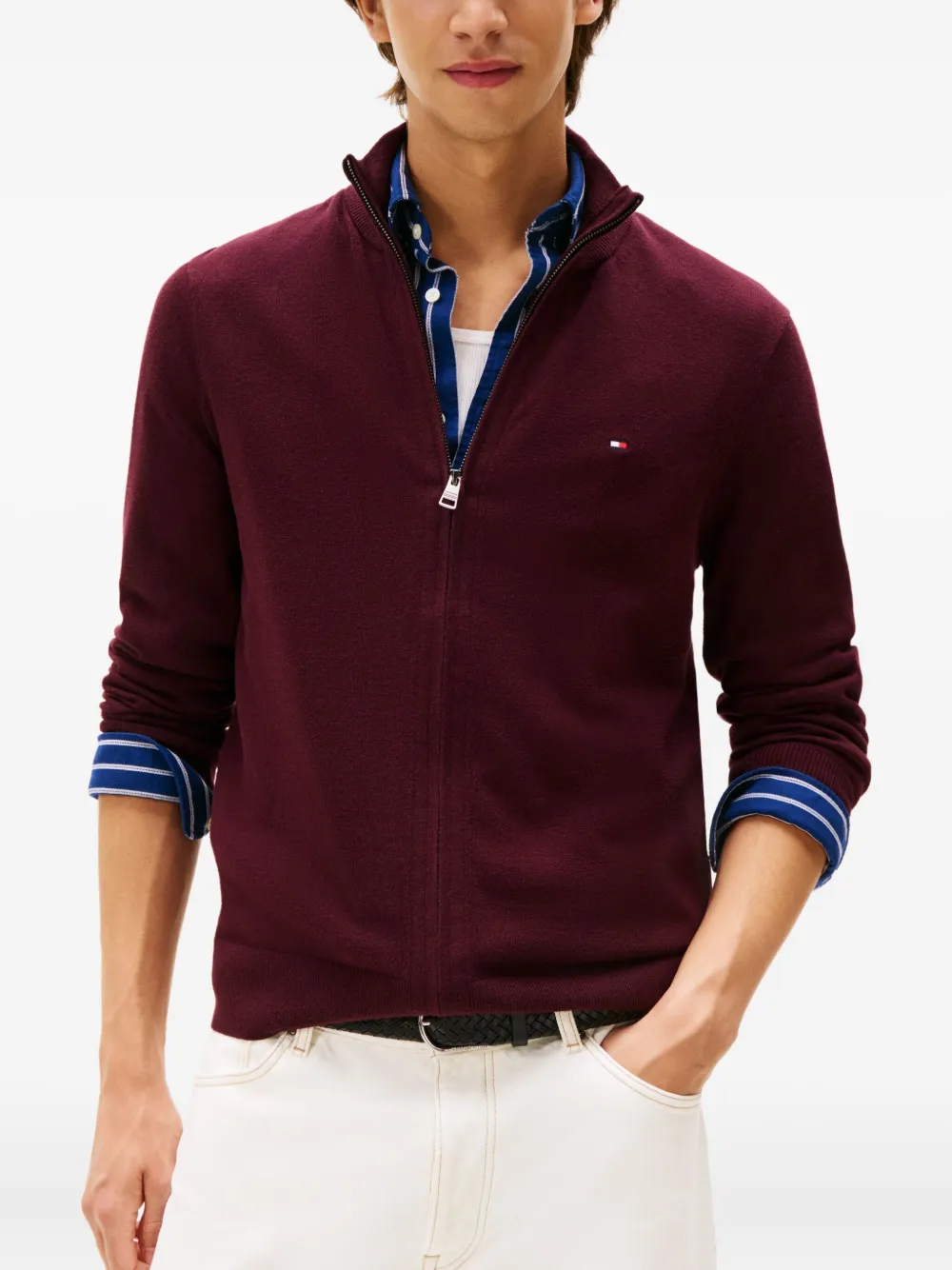 Tommy Hilfiger Vest met rits Rood