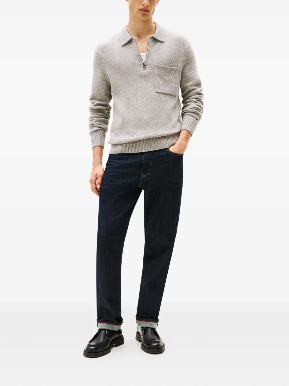 Tommy Hilfiger chest-pocket polo shirt - Grijs