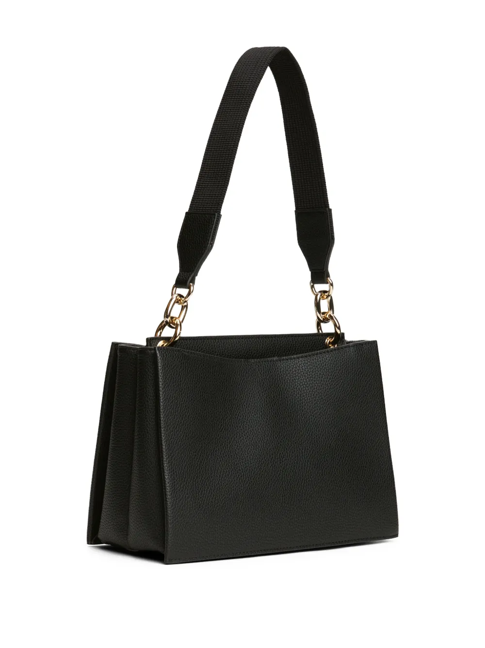 Tommy Hilfiger Schoudertas met ketting en logo Zwart