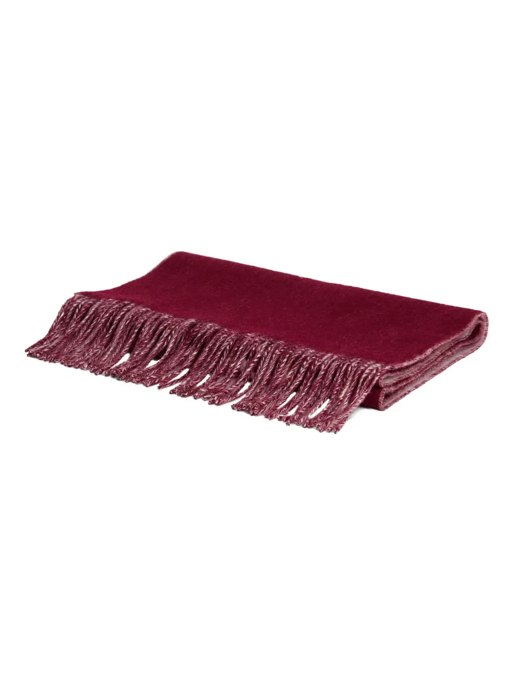 Tommy Hilfiger fringed statement-script scarf - Rood