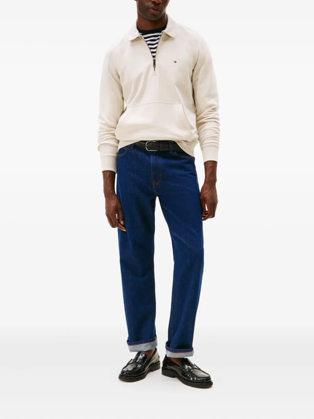 Tommy Hilfiger zipped polo shirt - Beige