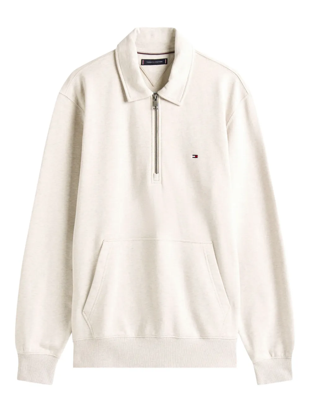 Tommy Hilfiger Zipped Polo Shirt In Neutral